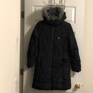 CALVIN KLEIN PUFFER JACKET GIRLS XL 14-16 Black